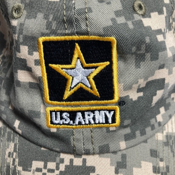 U.S. Army Cap Hat Adult Adjustable Desert‎ Beige Green Digital Camo Gorpcore - Picture 2 of 11